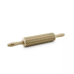 Holzscheibe mit Seed-Muster 39 cm