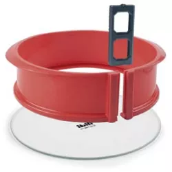 Zusammenklappbare Form rund 22,5 cm mit Glasboden