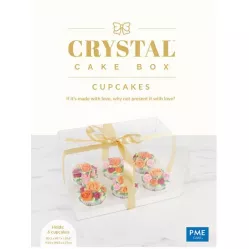 Durchsichtige Cupcake-Box 6 Stück, 14 × 18 × 27 cm