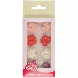 Zuckerguss 32 Stk kleine Blumen