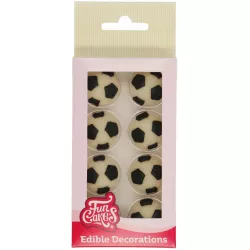 Süßglasur 8 Stk Fußballball-Bällchen