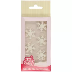 Zdobení na cukroví 12 ks sněhové vločky