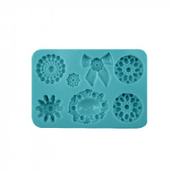 Silikon-Formina Brosche 13x8,5 cm