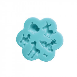 Silikon-Formchen Tiere 10x9 cm