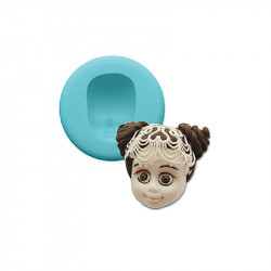 Silikonförmchen Gesicht Mädchen 5 cm