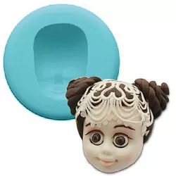 Silikonförmchen Gesicht Mädchen 5 cm