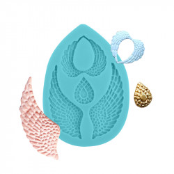 Silikonform Engelsflügel 10x8 cm