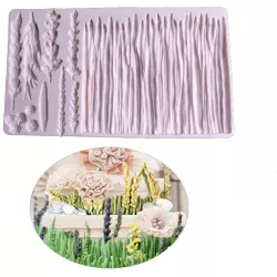 Silikonform Blütenwiese 20x12 cm