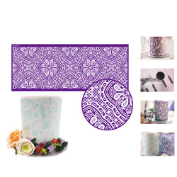 Stencil-Vorlage für Torte - Spitze 45,5×18 cm