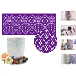 Stencil-Vorlage für Torte - Omara 45,5x18 cm