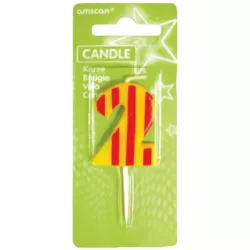 Geburtstagskerze farbig 7,6 cm Artikelnummer 2