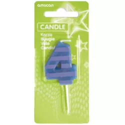 Geburtstagskerze farbig 7,6 cm Artikelnummer 4