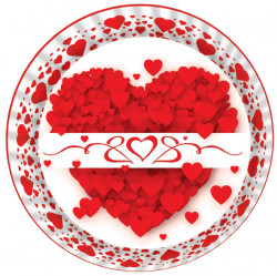 Kuchyňská košičky na muffiny Srdce (50 ks)