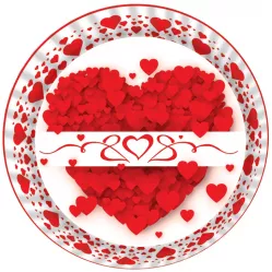 Kuchyňská košičky na muffiny Srdce (50 ks)