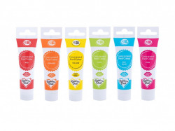 Satz Gel-Farben Rainbow Dust 6x25g