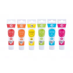 Satz Gel-Farben Rainbow Dust 6x25g