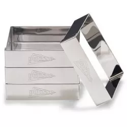 Radkühlensatz für Tartalettenboden 8x8 cm Quadrat 4 Stück