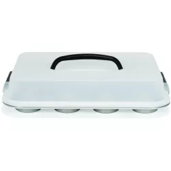 Form für Muffins mit Deckel, 35 cm, für 12 Stück