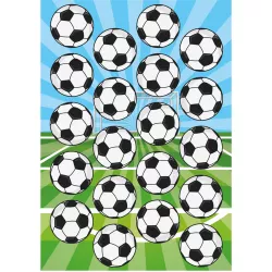 Fondant-Papier vorgedruckt für Cupcake-Fußball