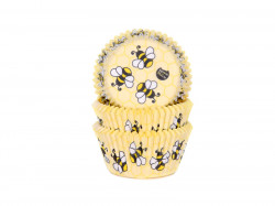 Muffinförmchen Bienenmuster 50x33 mm