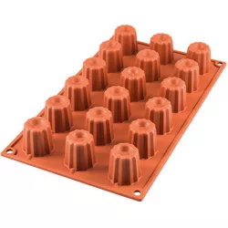 Silikonform Mini Canelé 1,8×3,5×3,5 cm 540 ml