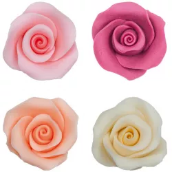 Essbare Zuckerrosen 10 Stück bunte 328 g