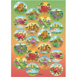 Fondant-Papier vorgeritzt für Cupcake-Dinosaurier