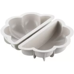 Silikonform-Set 2 Stück Blume 22x11x6 cm 1,6 l