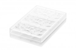 Professionelle Polycarbonatform für Schokolade Tabell Coccia t 3x80ml