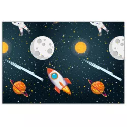 Tischdecke 180x120 cm Weltraum