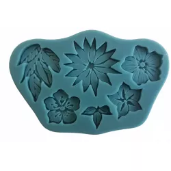 Silikon-Backform Blume 11x7 cm