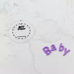 Unterlage für Alphabet 8 cm