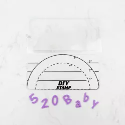 Zahlenreihe-Unterlage rund 20x10 cm