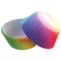 Dražší košičky na muffiny duhové (50 ks)