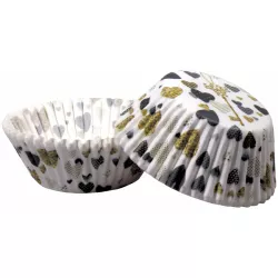 Muffinförmchen Herzen (50 St.)