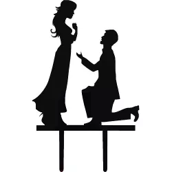 Schriftzug für den Kuchen: Heiratsantrag, Hochzeitsantrag, schwarzer Schriftzug