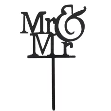 Tortenpike Mr und Mr schwarz