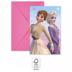 Einladung zur Party Frozen 6 Stück