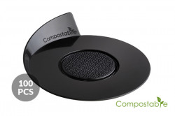 Professionelle kompostierbare Unterlagen für Mini-Desserts 8,6 cm, 100 Stück