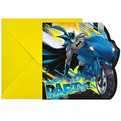 Einladung zur Batman-Party, 6 Stück