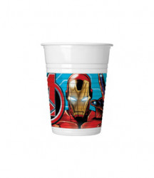 Plastbecher 200 ml 8 Stück Star Avengers