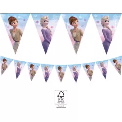 Papiérgirlande Frozen 2,3 m Girlande mit Fähnchen