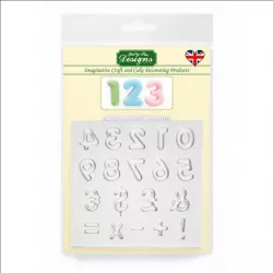 Silikonform Form mit nummern Domed Numbers