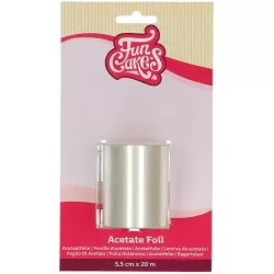 Tortengehärtete Acetatfolie 5,5 cm x 20 m