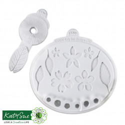 Silikon-Formteilchen und Ader-/Nerventeiler für Blüten und Blätter