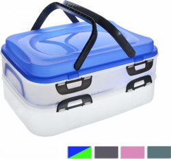 Picknick-Box 2 Ebenen mit Griffen