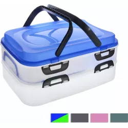 Picknick-Box 2 Ebenen mit Griffen