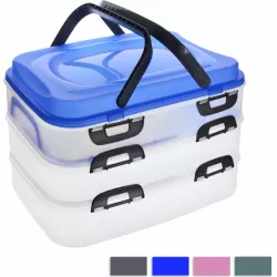 Picknick-Box mit Henkel 3-stufig