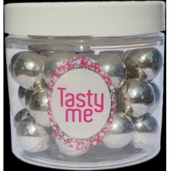 Silberne Schokoladenperlen 100g