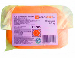 Fondant K2 für Kuchen 0,5 kg orange